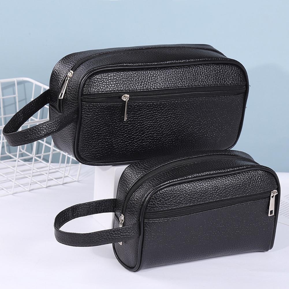 Men'S Accessories Rack - กระเป๋าเดินทางธุรกิจสำหรับผู้ชาย กระเป๋าคล้องมือแบบวินเทจ กระเป๋าหนัง PU สำหรับใส่เครื่องสำอางค์ กระเป๋าจัดระเบียบเครื่องสำอางค์ขนาดใหญ่