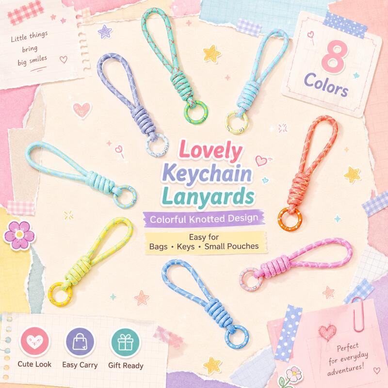 Men'S Accessories Holder - สายคล้องโทรศัพท์มือถือแบบถักหลากสี 2~5 ชิ้น สายคล้องกันหลุด สายคล้องกุญแจ สำหรับผู้ชาย