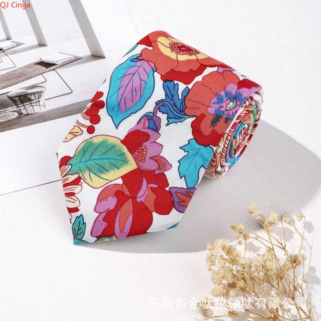 Men'S Accessories Essentials - เนคไทลายดอกไม้สีน้ำเงินและสีเบจสุดหรู อุปกรณ์เสริมที่จำเป็นสำหรับคอลเลกชันชุดสูทฤดูใบไม้ร่วงของผู้ชาย ขนาด 150 ซม.*8 ซม.