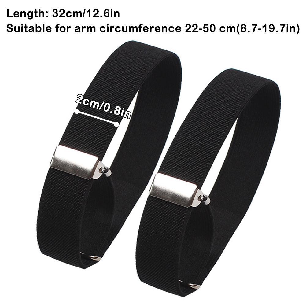 Men'S Accessories Holder - สายรัดแขนแบบยืดหยุ่นปรับได้ 2 ชิ้น สำหรับผู้หญิงและผู้ชาย ใช้รัดแขนเสื้อสำหรับงานปาร์ตี้ งานแต่งงาน