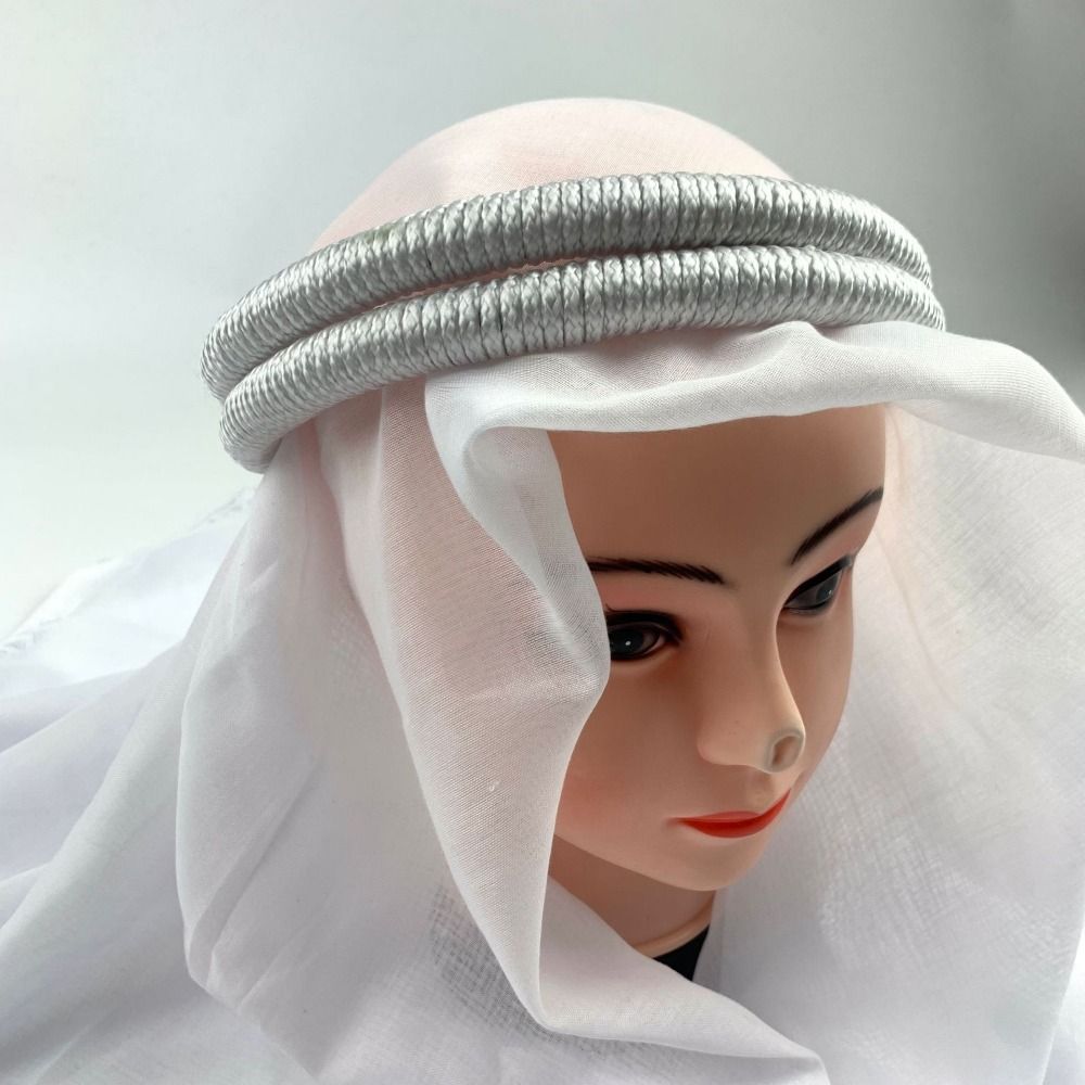 Men Accessories In Dubai - ผ้าโพกศีรษะแบบอิสลาม 1 ชิ้น เชือกผูกผม ผู้ชาย ซาอุดิอาระเบีย