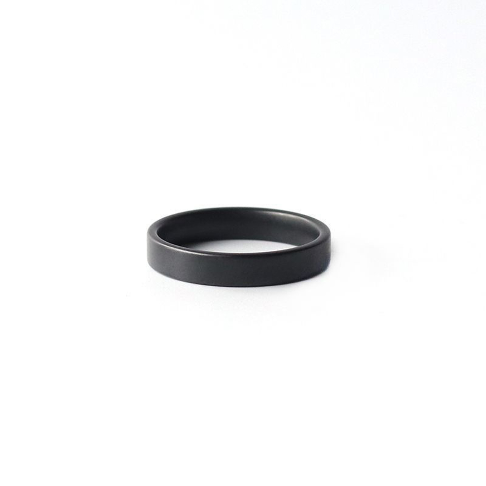 Men'S Accessories Essentials - ขนาดเล็กขายส่ง 4 มม.แหวนเซรามิคสีดําสําหรับชาย Minimalist Essential Band