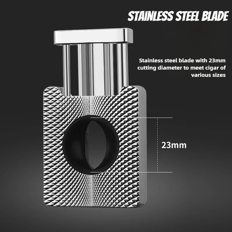 พรีเมี่ยมสแตนเลสกรรไกรซิการ์-V - Cigar Cutter Set บทวิจารณ์และราคา