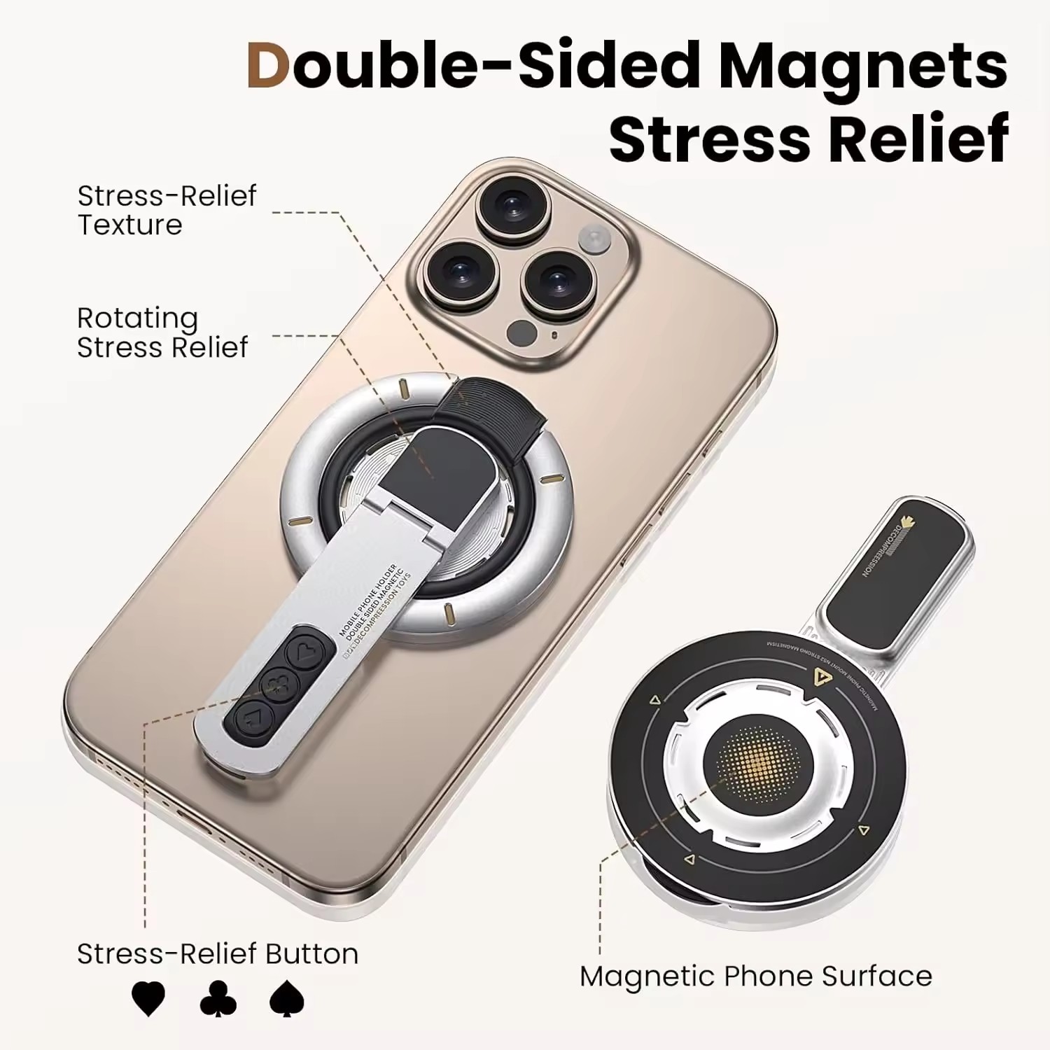 ที่วางโทรศัพท์แบบแม่เหล็กสองด้ - Men'S Accessories Holder บทวิจารณ์และราคา
