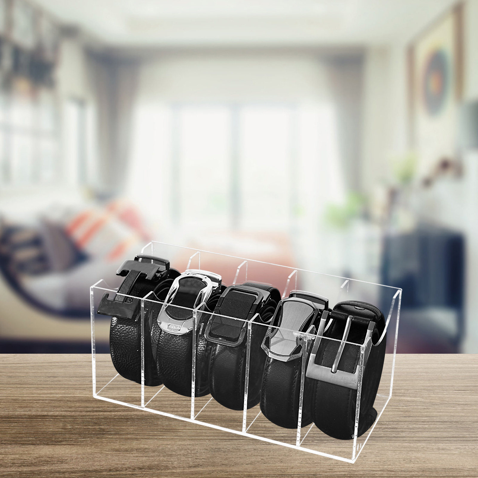กล่องเก็บเข็มขัดอะคริลิคแบบโปร - Men'S Accessories Holder บทวิจารณ์และราคา