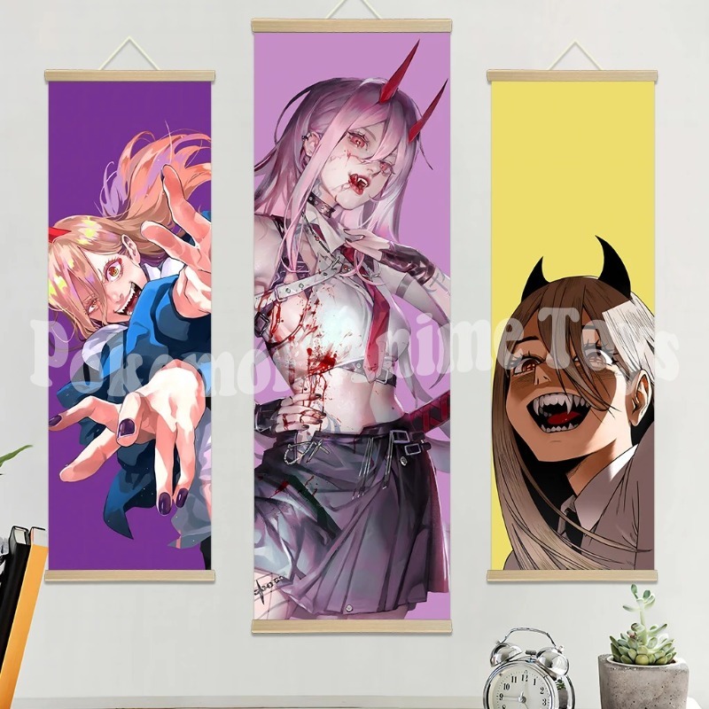 Chainsaw Man Anime Poster Wood - Men'S Accessories Rack บทวิจารณ์และราคา