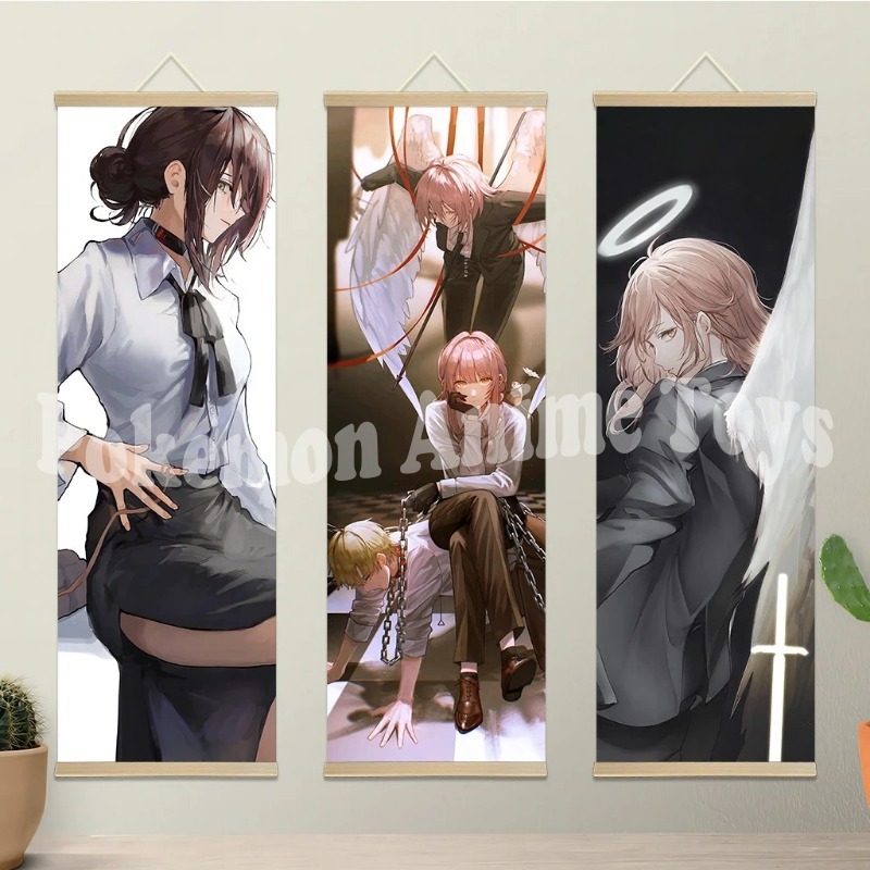 Chainsaw Man Anime Poster Wood - Men'S Accessories Rack บทวิจารณ์และราคา