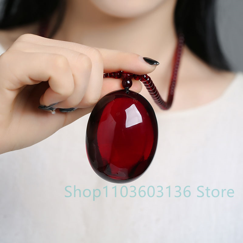 สร้อยคอจี้ขี้ผึ้งสีเหลืองอำพัน - Men Accessories Ethnic บทวิจารณ์และราคา