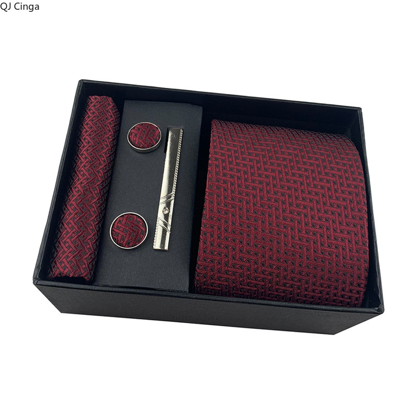 เนคไทผ้าแจ็คการ์ดสีแดงสำหรับผู - Men'S Accessories Essentials บทวิจารณ์และราคา