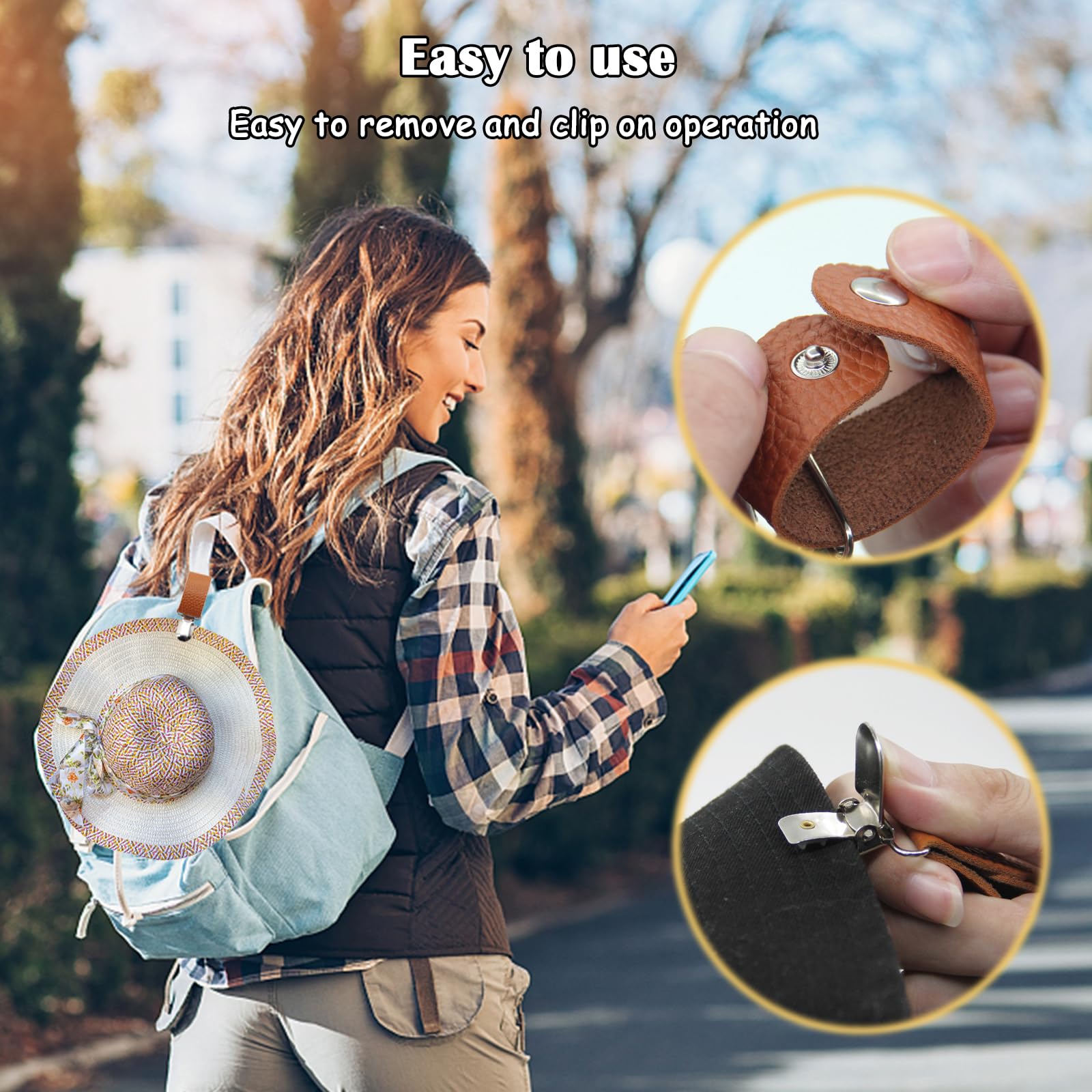 คลิปหนีบหมวกหนัง PU สำหรับเดิน - Men'S Accessories Holder บทวิจารณ์และราคา
