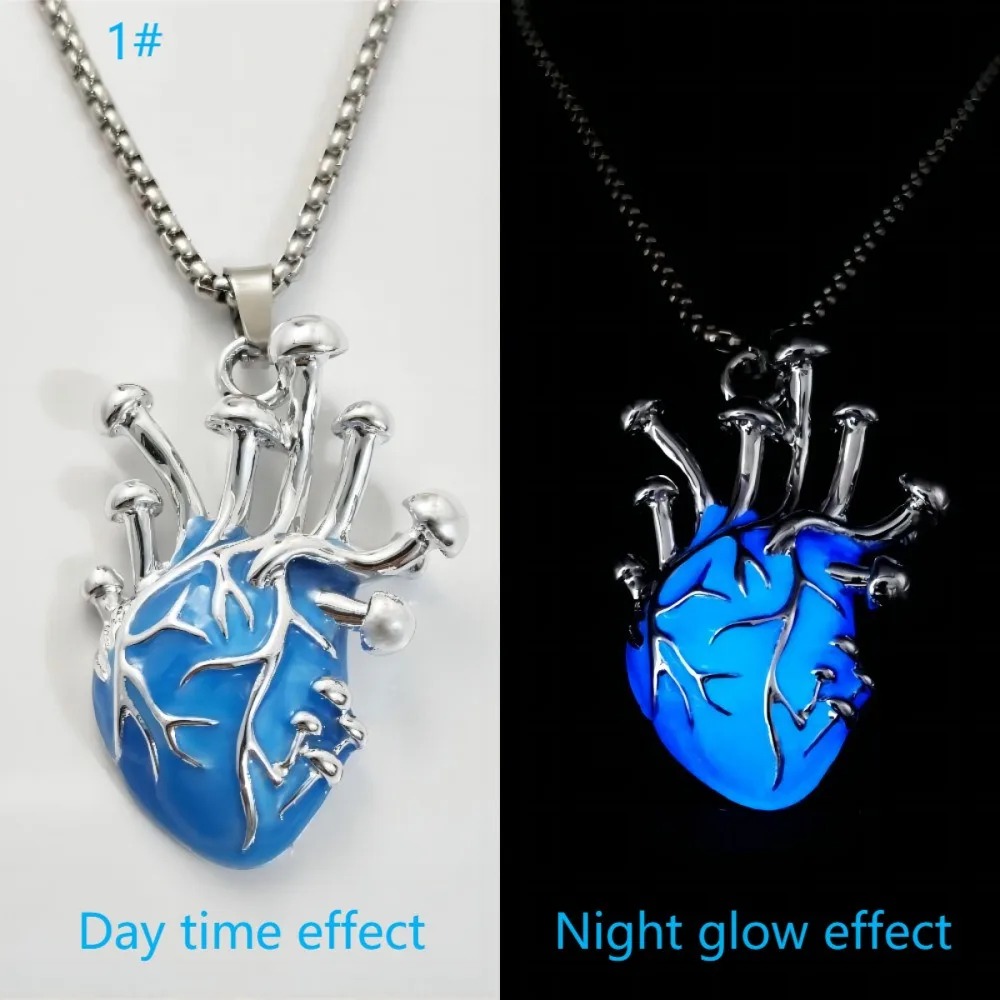 จี้สร้อยคอรูปหัวใจเรืองแสงในที - Men Accessories Locket บทวิจารณ์และราคา