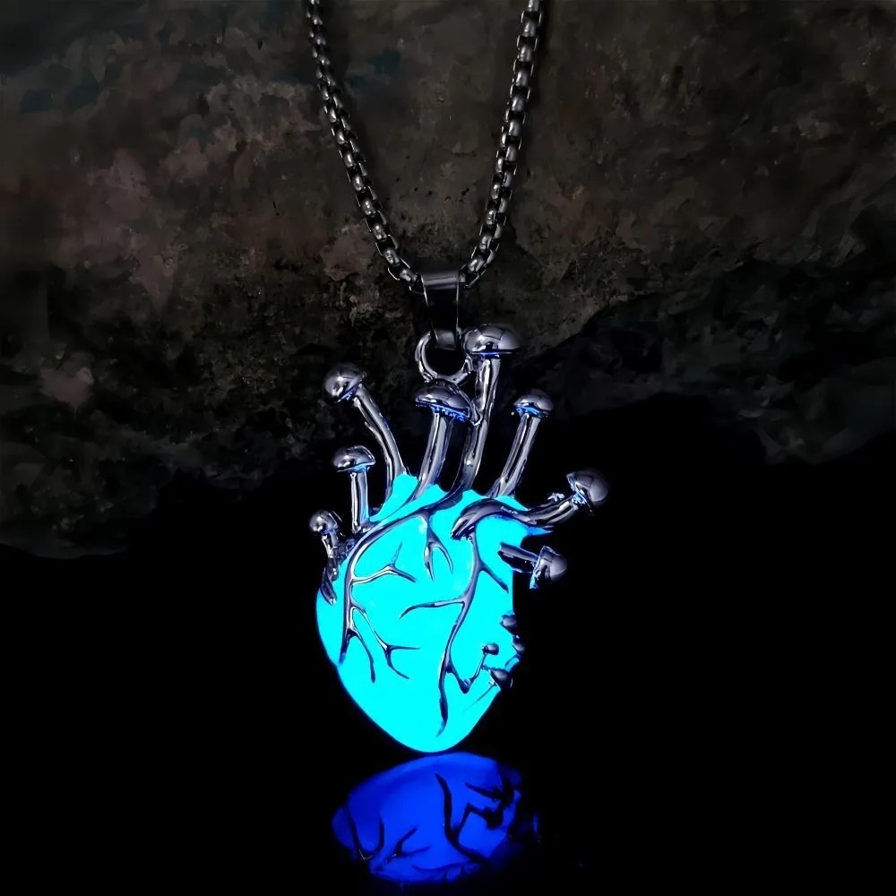 จี้สร้อยคอรูปหัวใจเรืองแสงในที - Men Accessories Locket บทวิจารณ์และราคา